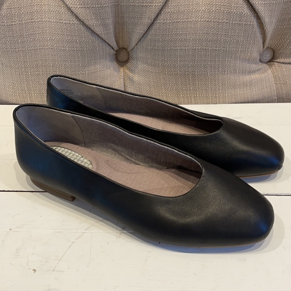 Com+sens Black Leather Delidda Ballet Flat - Picture 5 of 8